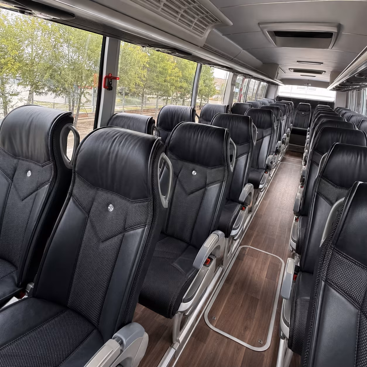oklahoma city charter bus services interior