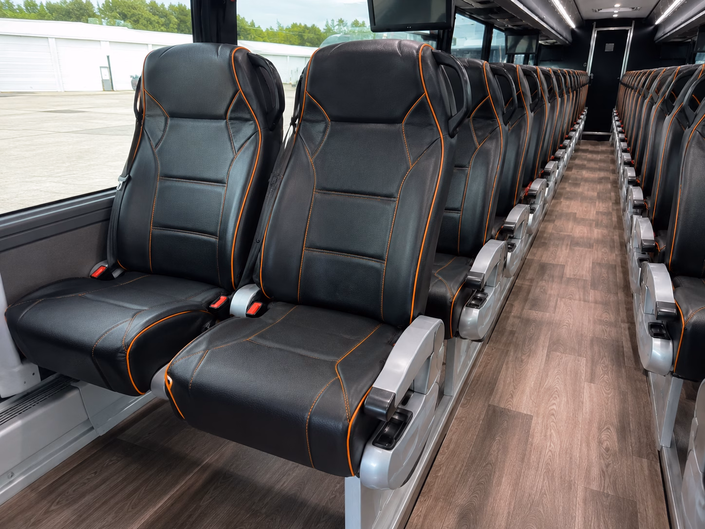 oklahoma city construction and film crew shuttle buses